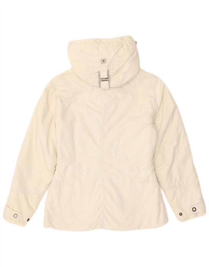 CAPE HORN Chaqueta cortavientos con capucha para mujer UK 14 Medium Off White