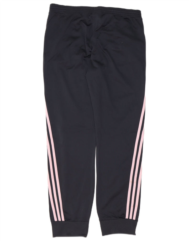 ADIDAS Pantalones de chándal para mujer Joggers UK 16 Large Azul marino Poliéster
