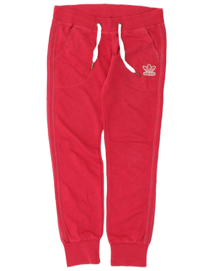 Adidas Mujer Chándal Pantalones Joggers IT 44 Medio Rojo Algodón