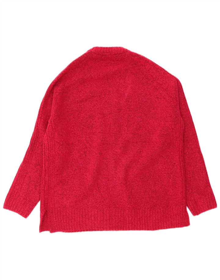 Marks & Spencer - Jersey de cuello redondo para mujer, talla 40, tamaño mediano, color burdeos