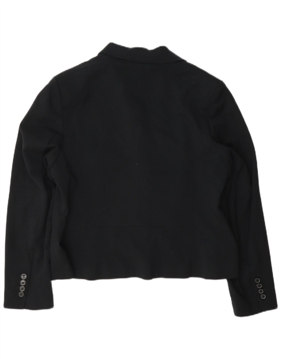 Marks & Spencer Chaqueta tipo blazer corta con 2 botones para mujer UK 46 Grande Negro