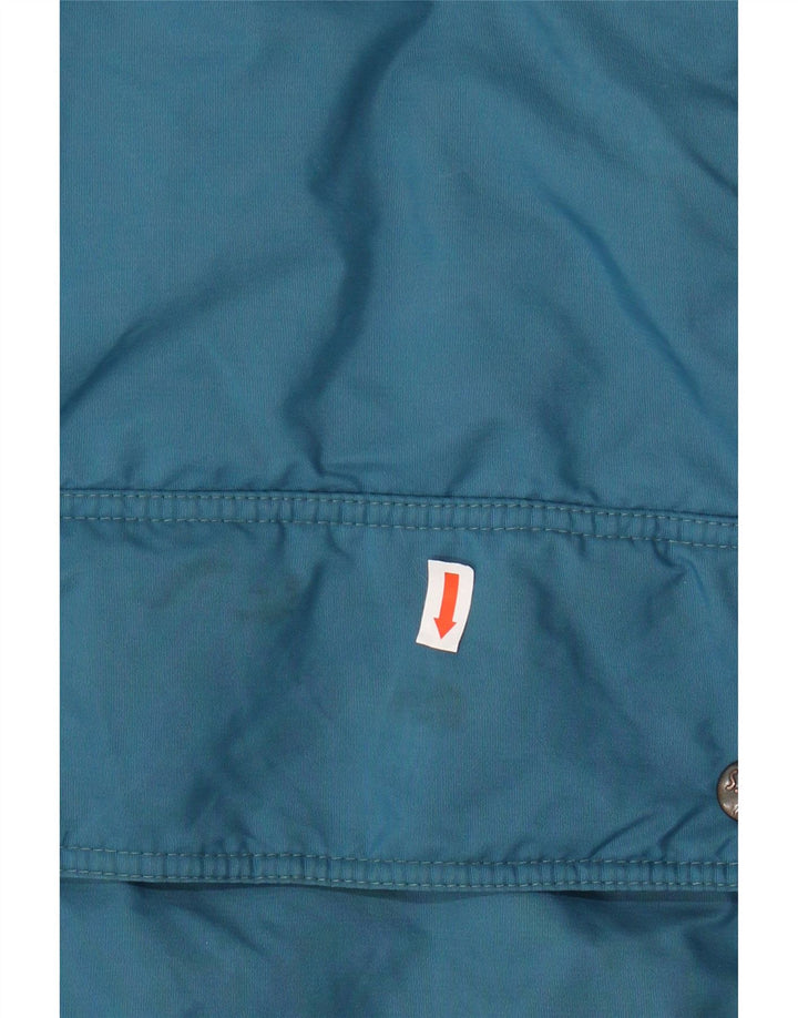 ASICS Chaqueta cortavientos para hombre UK 42 XL Azul Colorblock Poliamida