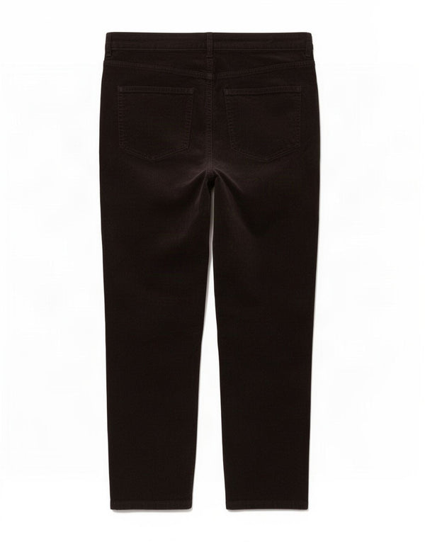 Marks & Spencer Pantalones de pana cónicos para mujer UK 18 XL W36 L28 Marrón