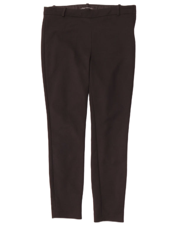 Zara Mujer Pantalones Casuales Pitillo Pequeños W26 L27 Negro