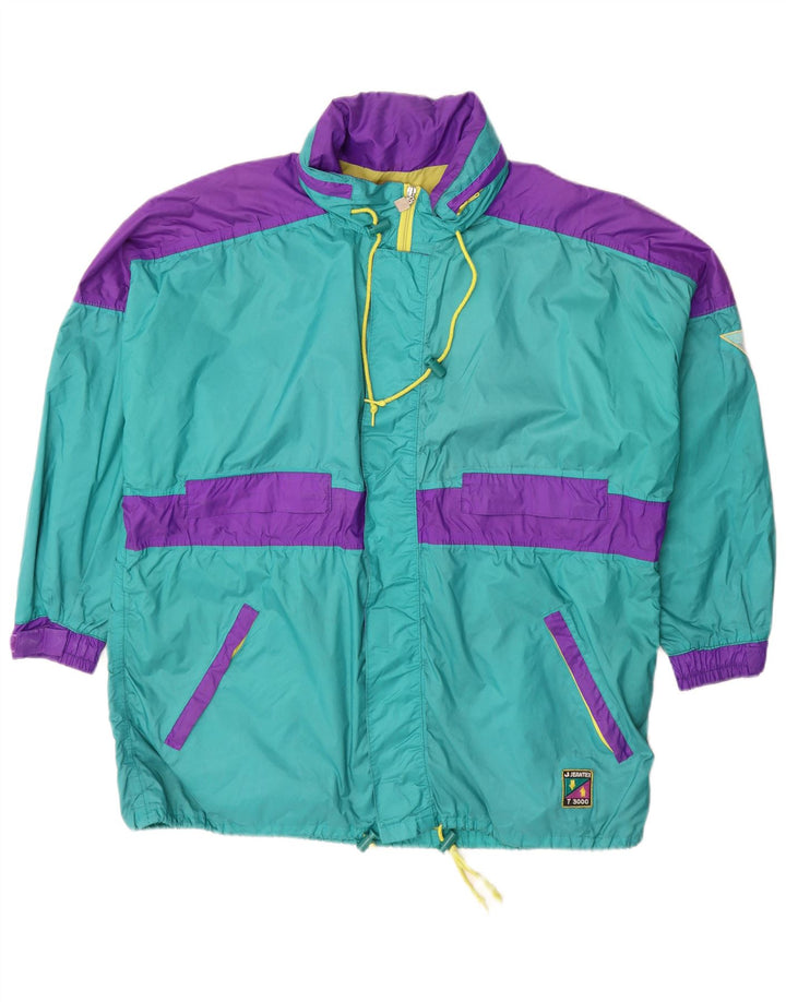 Jeantex Chubasquero Hombre UK 42 XL Poliamida Color Block Turquesa