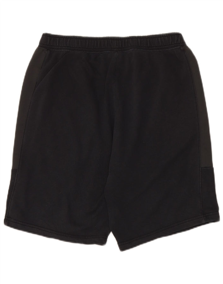 NIKE Shorts deportivos con estampado gráfico de algodón color block en negro mediano para hombre