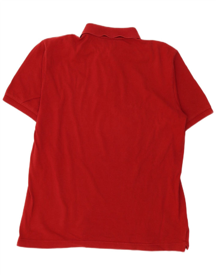 Kappa Polo Hombre Grande Rojo Algodón