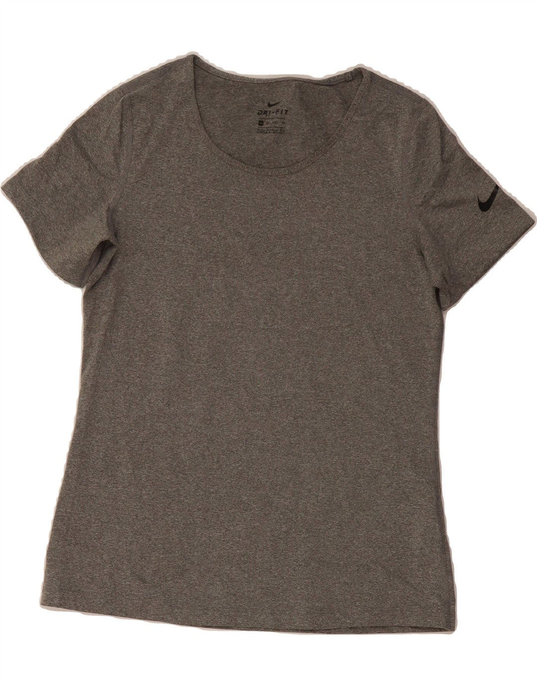 NIKE Womens Dri Fit T-Shirt Top UK 6 XS Grey Polyester Vintage Nike and Second-Hand Nike from Messina Hembry 