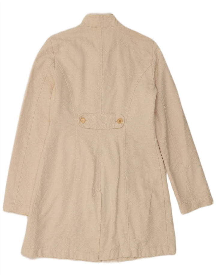 Abrigo para mujer SISLEY IT 42 Algodón blanco roto medio