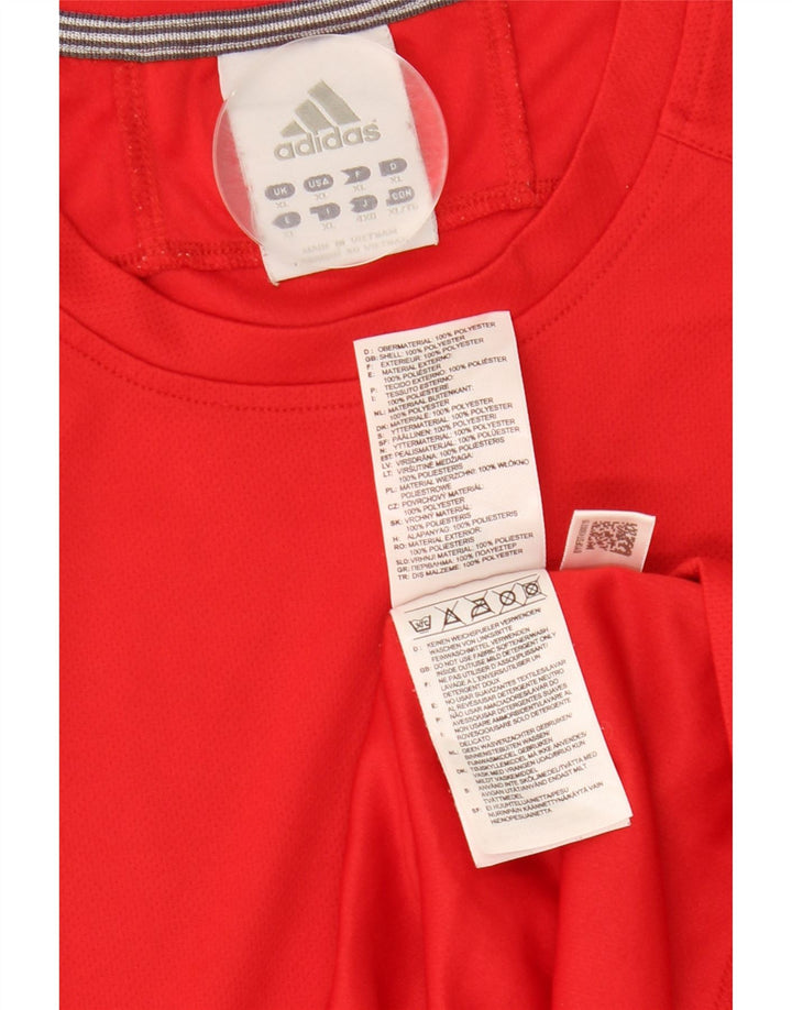 Adidas Mujer Climalite Chaleco Top UK 18 XL Poliéster Rojo