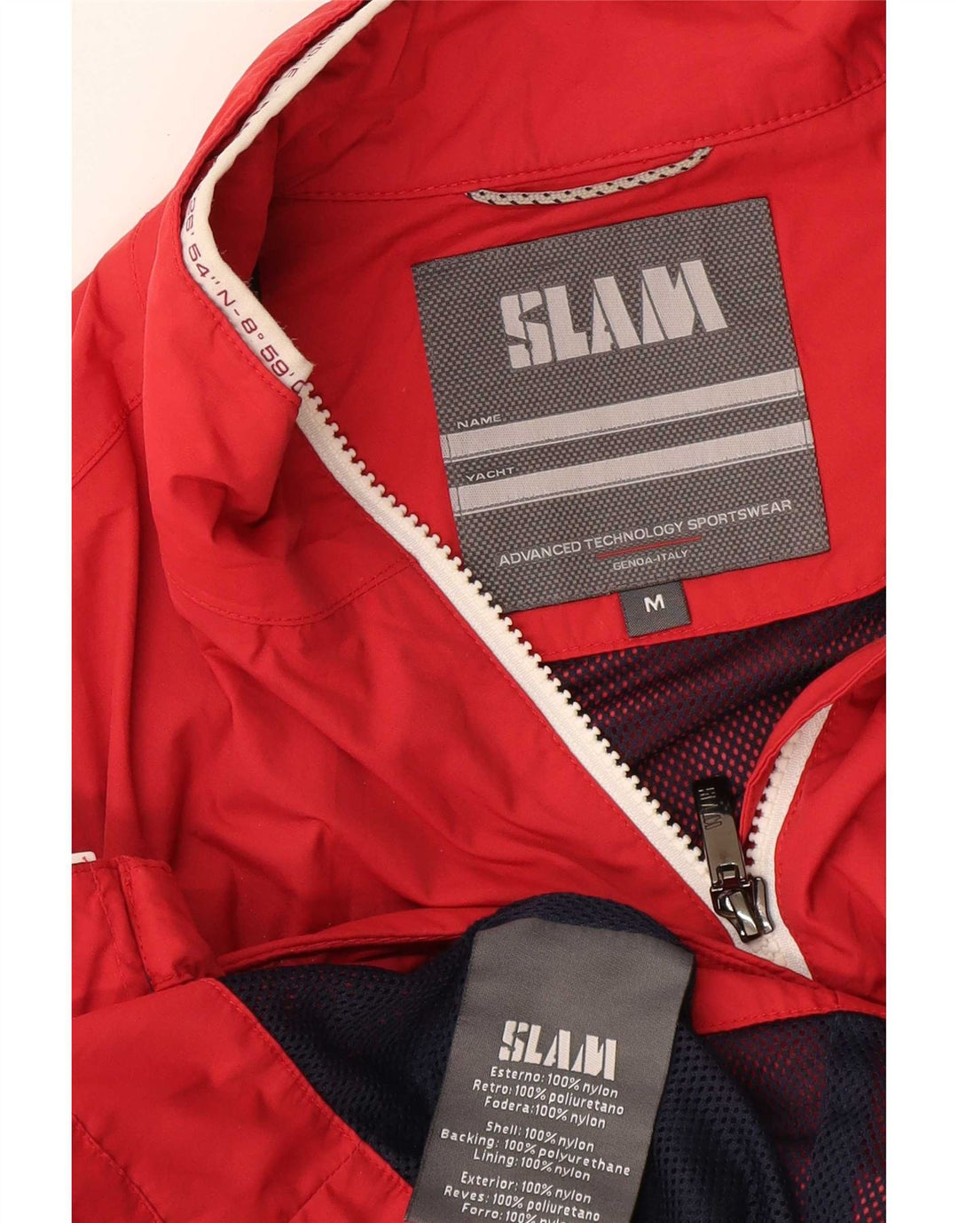Chaqueta impermeable Slam para mujer UK 44 Medium Nylon rojo