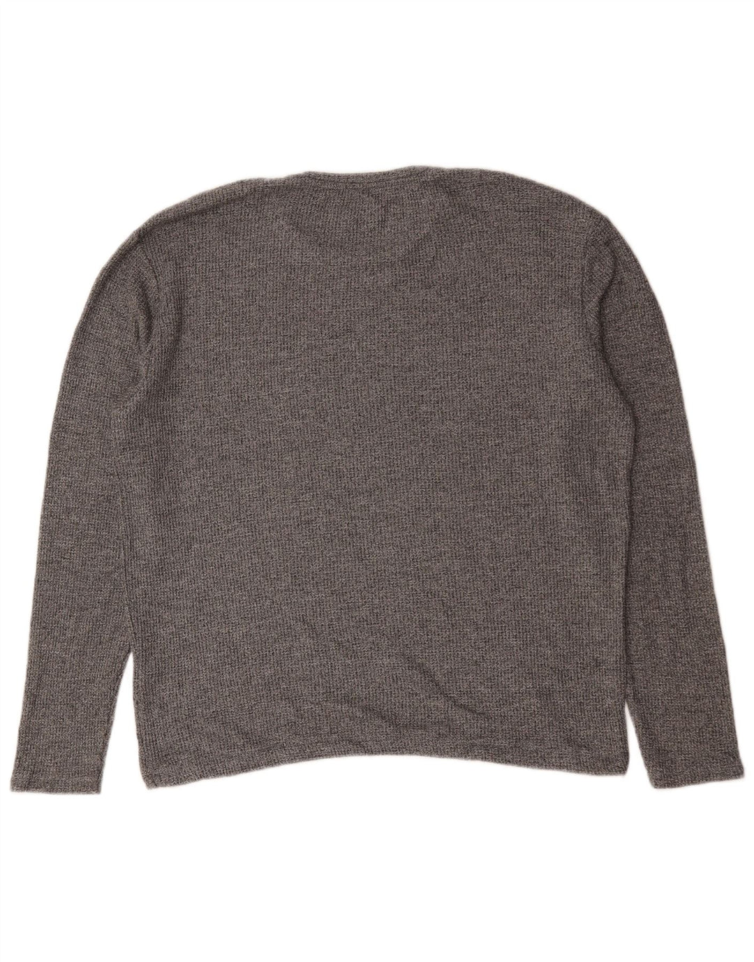 Zara Hombre Jersey De Cuello Redondo Jersey Grande Gris Algodón