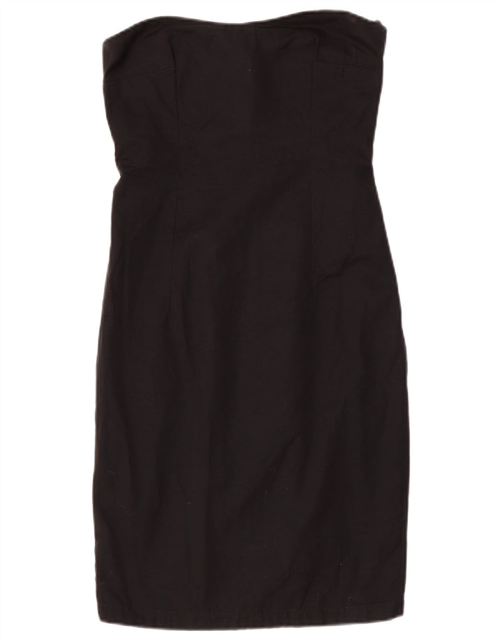 Massimo Rebecchi Vestido sin tirantes para mujer UK 8 Small Negro