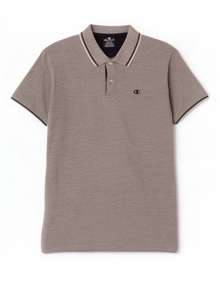 Champion Polo Hombre Gris Pequeño