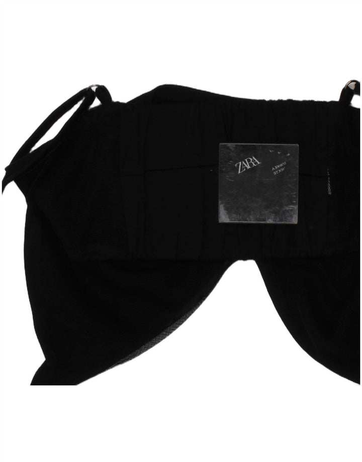 Zara Mujer Bra Crop Top Small Negro