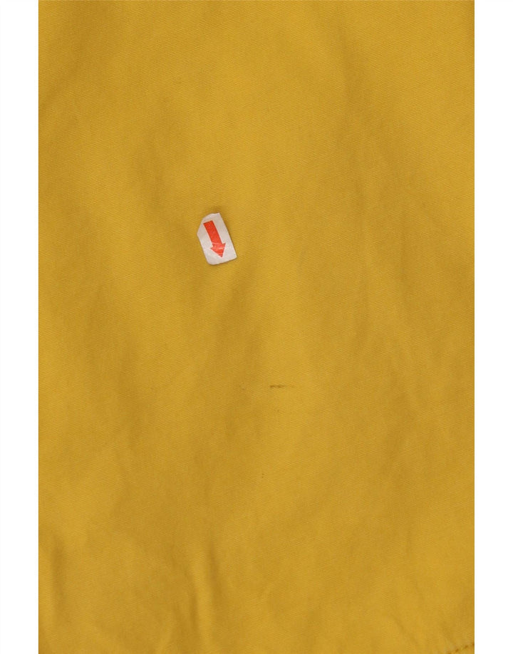 JOULES Chaqueta impermeable con capucha para mujer UK 8 Small Yellow Cotton