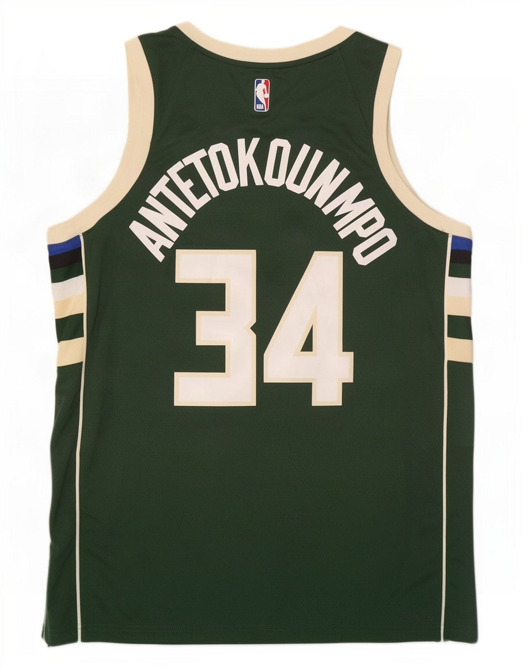 Camiseta sin mangas con gráfico Milwaukee 34 de Nike para hombre, tamaño grande, color verde, poliéster