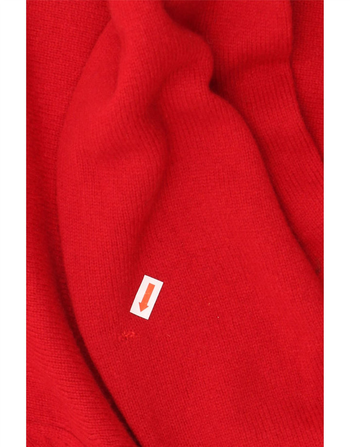 GANT Jersey con cuello en V para hombre, talla 2XL, lana de cordero roja