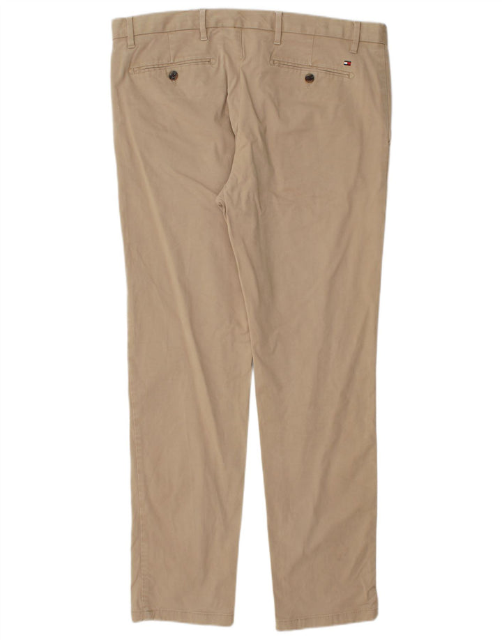 TOMMY HILFIGER Pantalón chino ajustado para hombre W36 L32 Algodón beige
