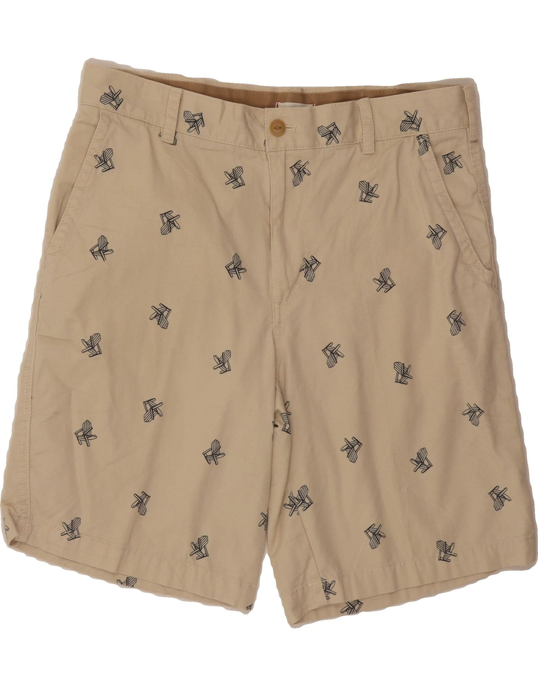 IZOD Mens Chino Shorts W33 Medium Beige Floral Cotton Vintage Izod and Second-Hand Izod from Messina Hembry 