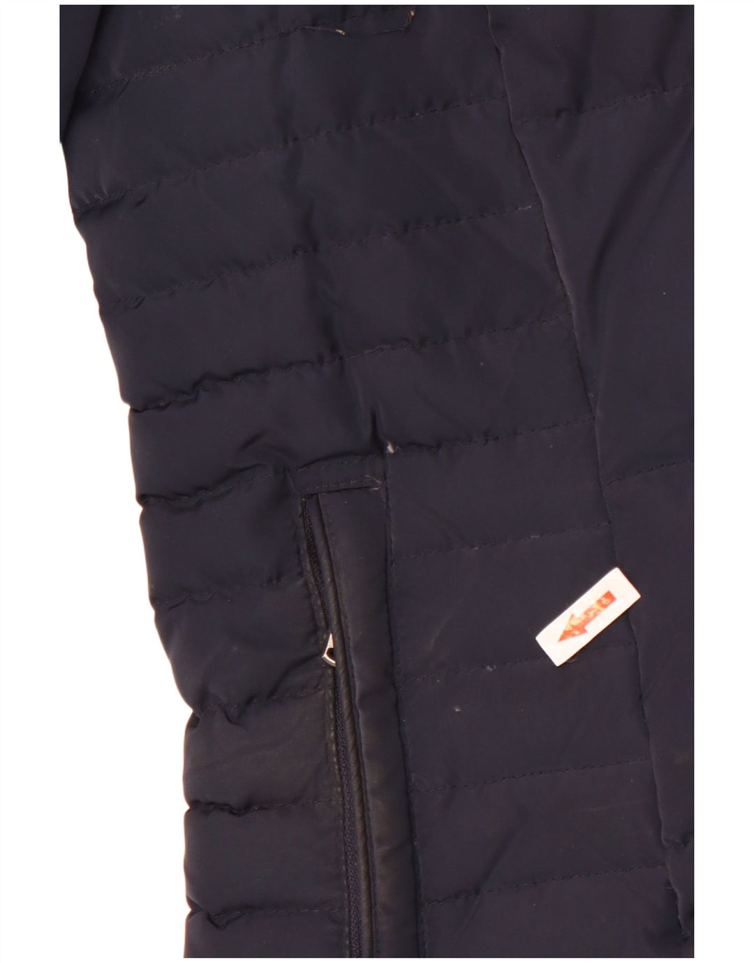 Crew Clothing Chaqueta acolchada con capucha para mujer UK 40 Grande Poliéster azul marino