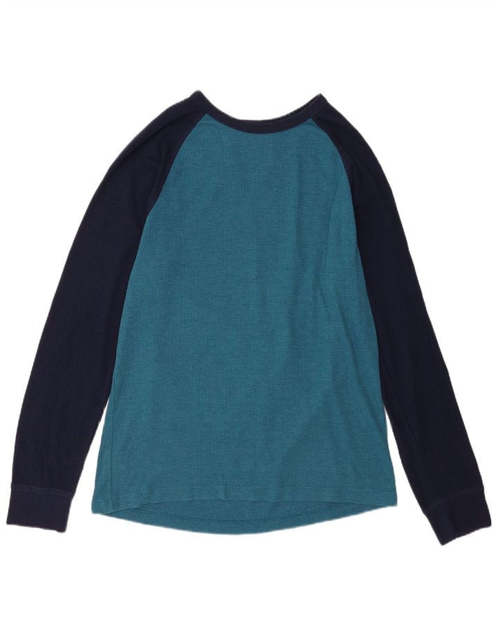 Gap Hombre Camiseta De Manga Larga De Algodón Color Block Azul Grande
