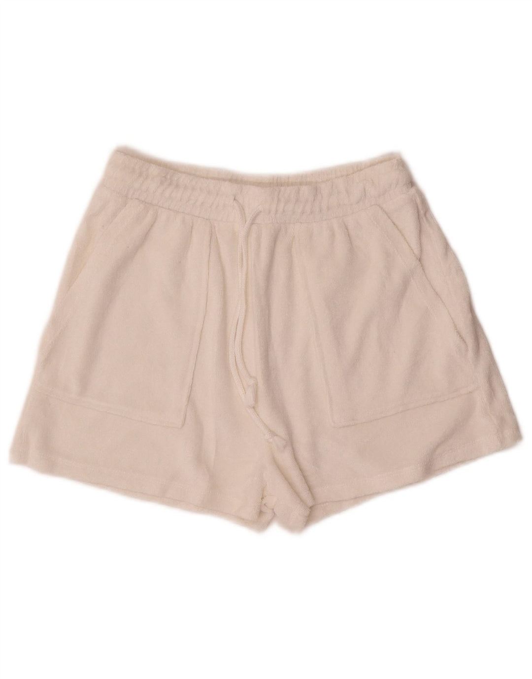 Zara Mujer Pantalones Cortos Deportivos UK 10 Small Blanco