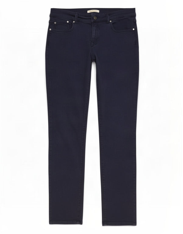 Barbour Pantalones Casuales Delgados para Mujer UK 14 Medium W30 L29 Azul Marino Algodón