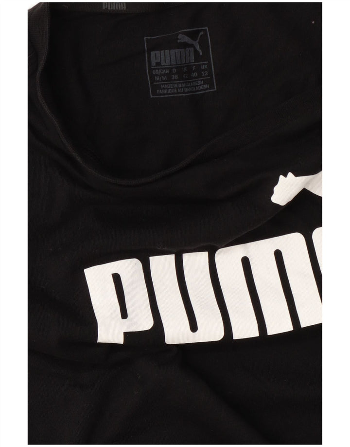 Puma - Camiseta gráfica para mujer, talla 40, talla M, color negro