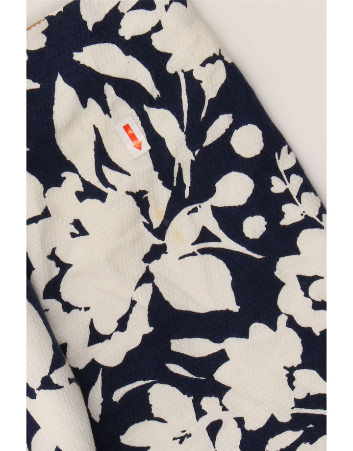 LUISA SPAGNOLI Chaqueta blazer de manga 3/4 para mujer IT 46 Grande Azul marino