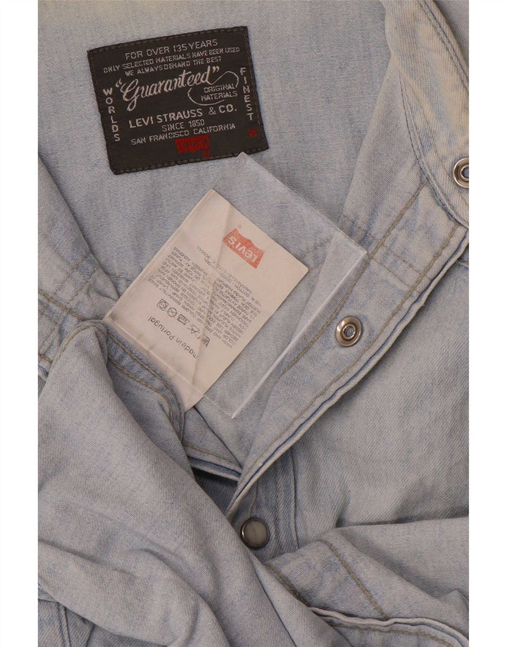 Levi's Hombre Camisa Vaquera De Algodón Azul Medio