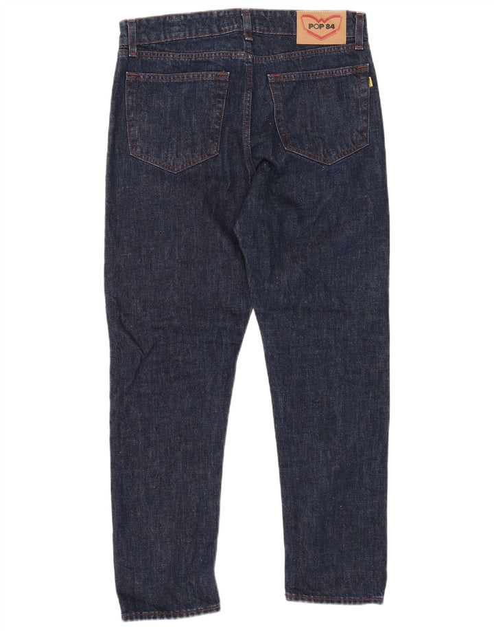 POP 84 Vaqueros rectos para hombre W31 L26 Algodón azul marino