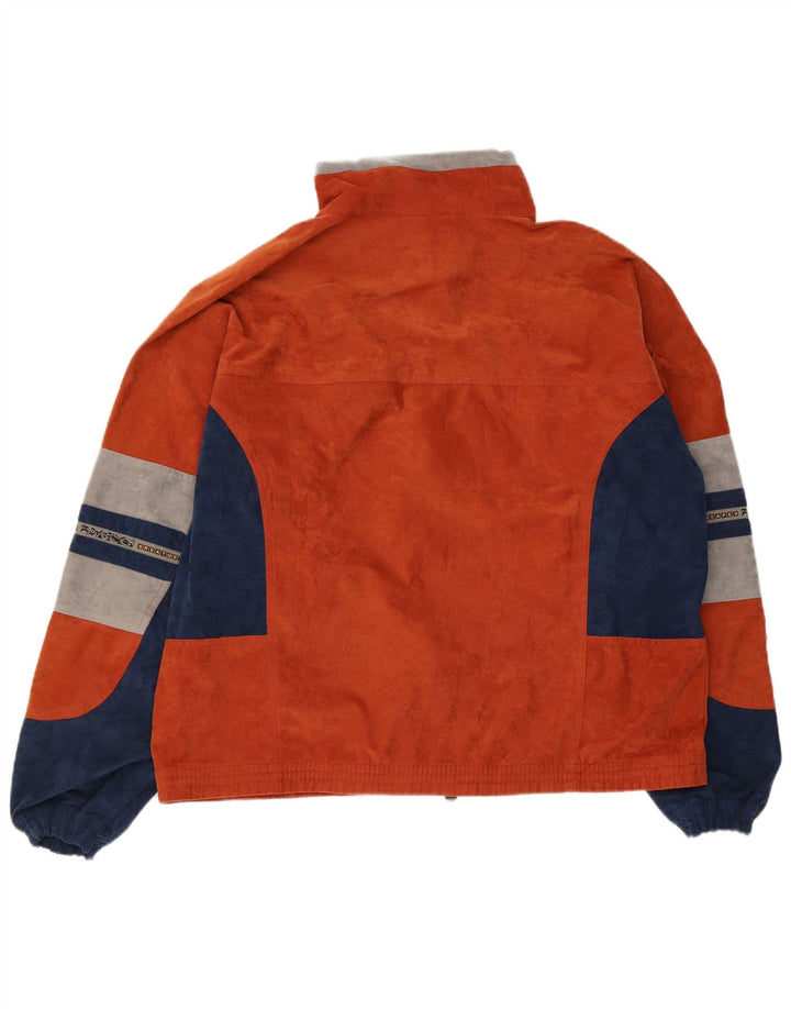 Great Escapes Chaqueta de chándal para hombre XL Naranja Colorblock