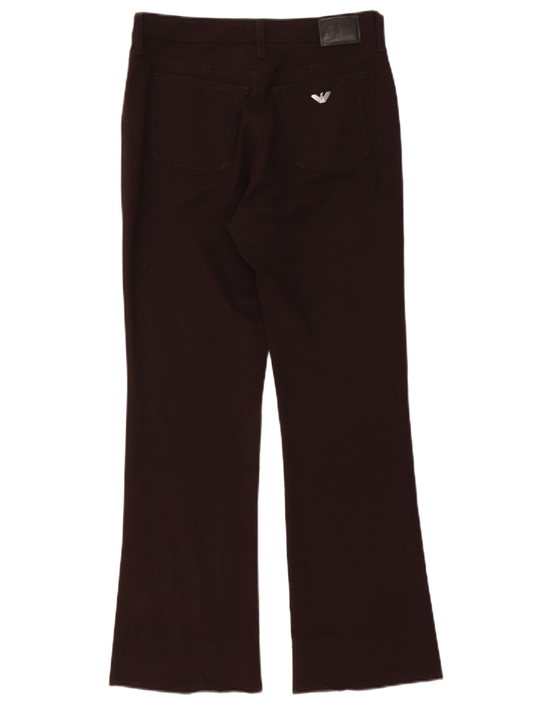 ARMANI Mujer Pantalones Casuales Bootcut W28 L28 Marrón