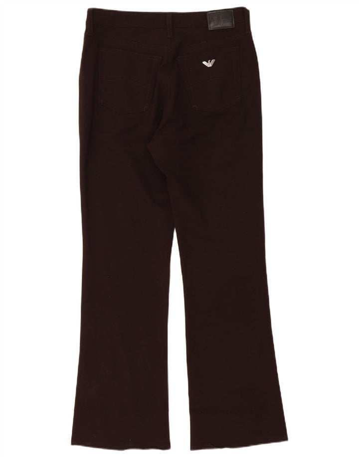 ARMANI Mujer Pantalones Casuales Bootcut W28 L28 Marrón
