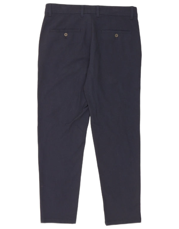 Zara Mens Slim Chino Pantalones EU 40 Medium W31 L27 Azul Marino