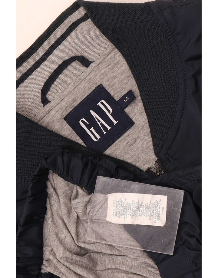 Gap Chaqueta Bomber para Hombre UK 40 Grande Poliéster Azul Marino