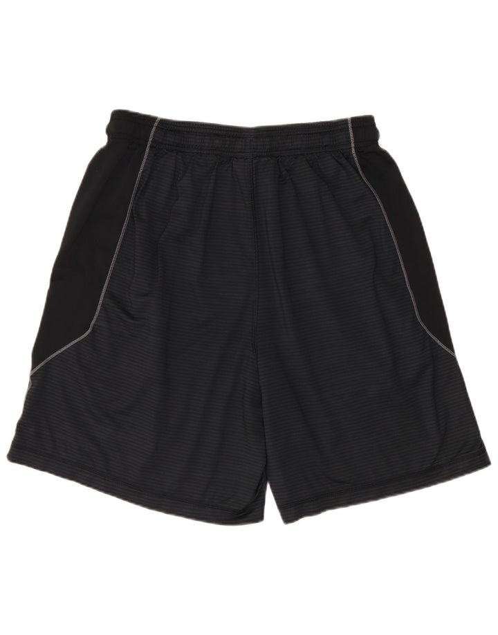 Under Armour Hombre Pantalones cortos deportivos con estampado de rayas medianas en negro