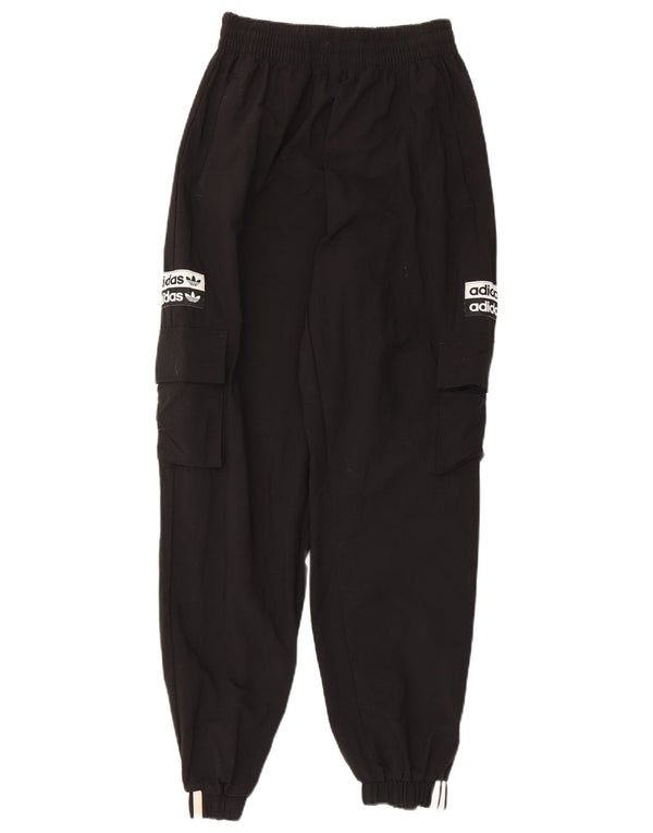 Adidas Mujer Graphic Chándal Pantalones Joggers UK 8 Small Negro