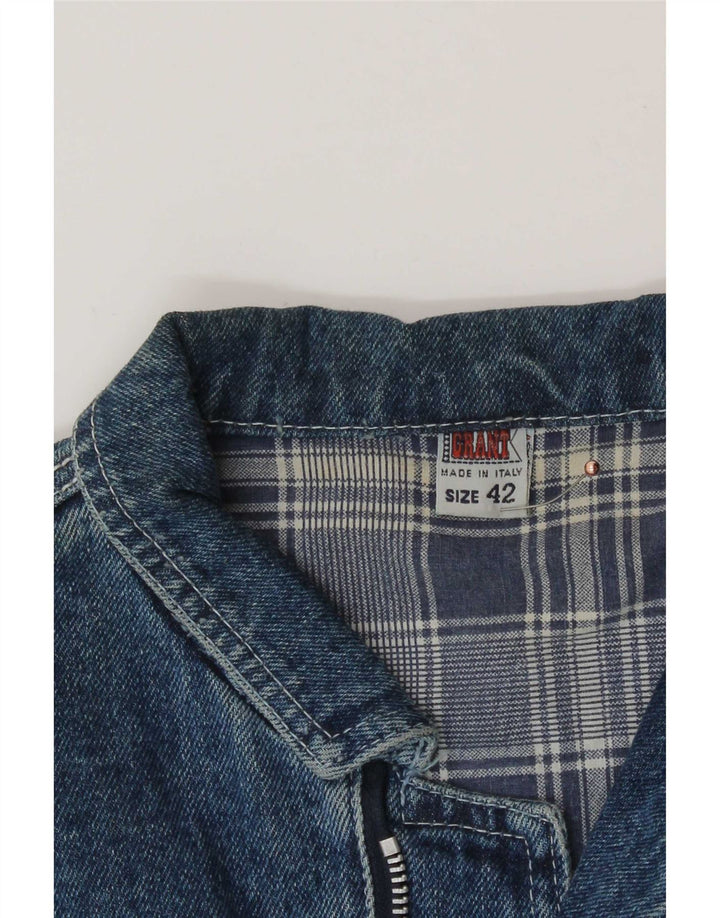 Chaqueta vaquera vintage para mujer IT 42 Algodón azul medio