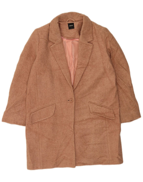 Abrigo Oasis para mujer UK 46 Poliéster marrón grande