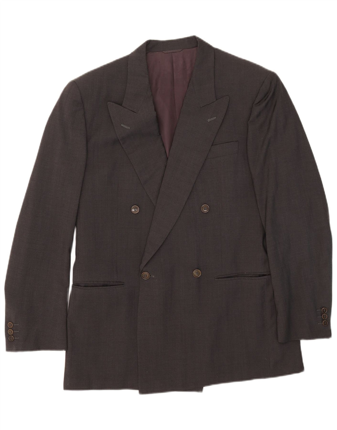 Nino Cerruti Chaqueta tipo blazer con doble botonadura para hombre IT 50 Large Lana gris