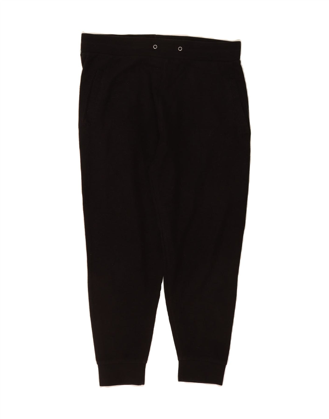 ZARA Womens Tracksuit Trousers Joggers UK 14 Large  Black Polyester Vintage Zara and Second-Hand Zara from Messina Hembry 