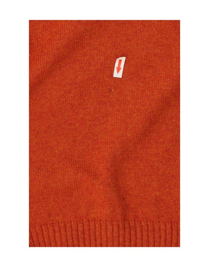 Bugatti Jersey Con Cuello En V Para Hombre XL Lana De Cordero Naranja