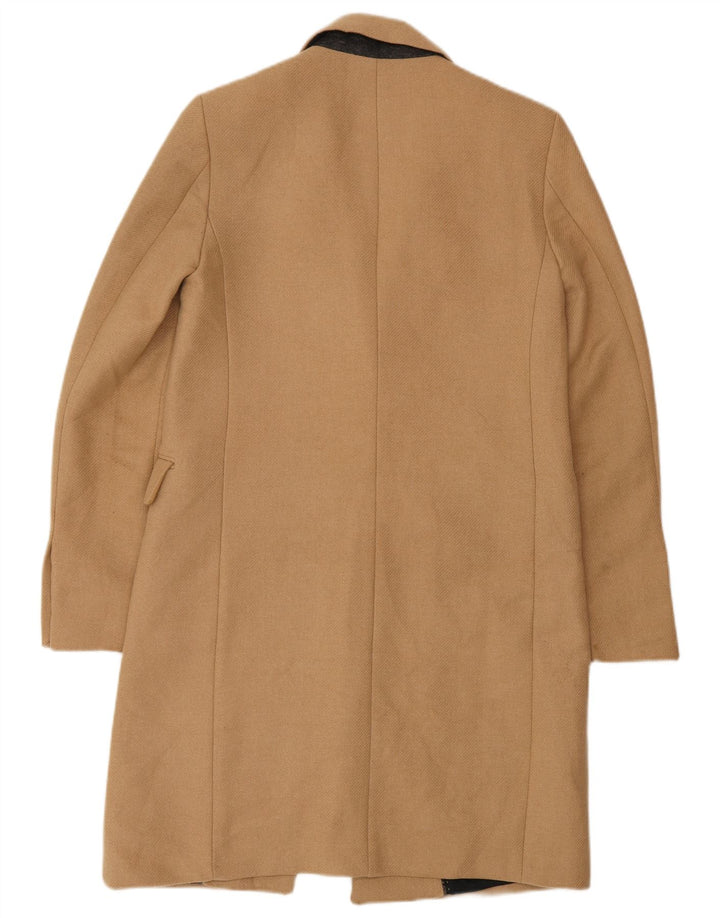 Zara Mujer Abrigo UK 6 XS Beige Clásico