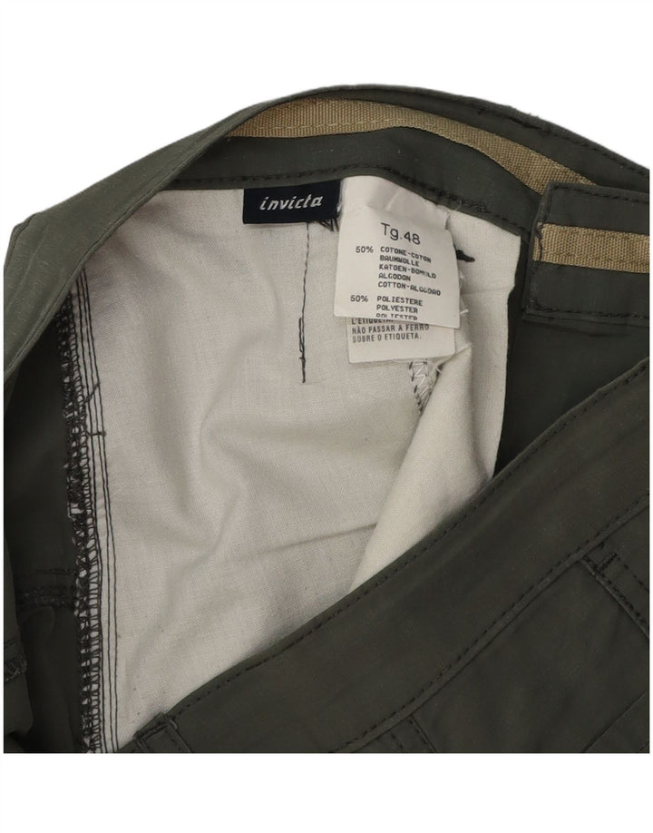 Pantalones cortos tipo cargo para hombre Invicta IT 48 Medium W30 Algodón gris