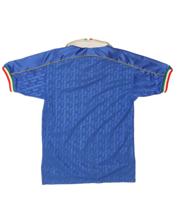 Nike Camiseta de fútbol de Italia para hombre, local, 1994-1996, poliéster, color azul pequeño