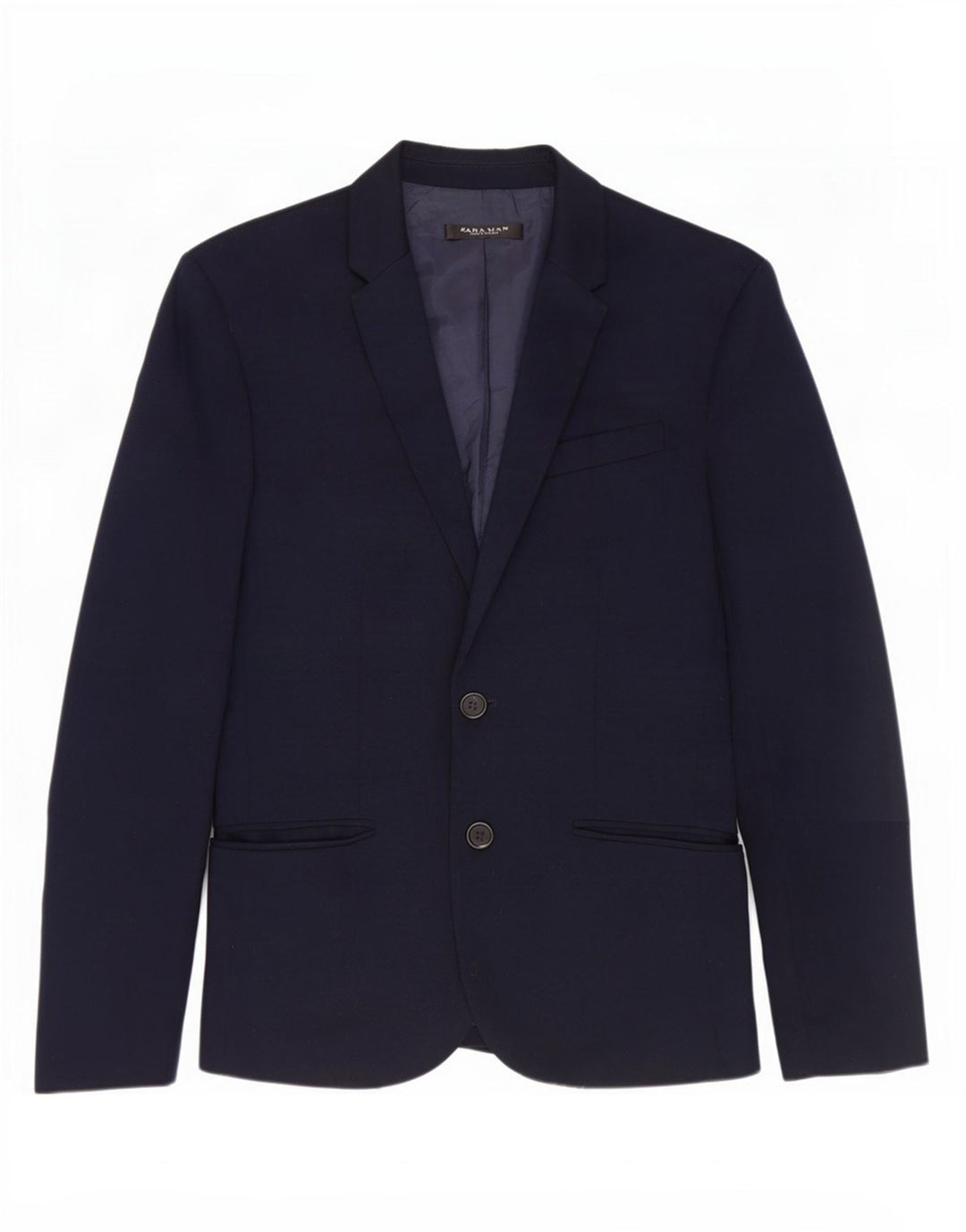Zara Chaqueta Blazer De 2 Botones Para Hombre UK 36 Small Azul Marino