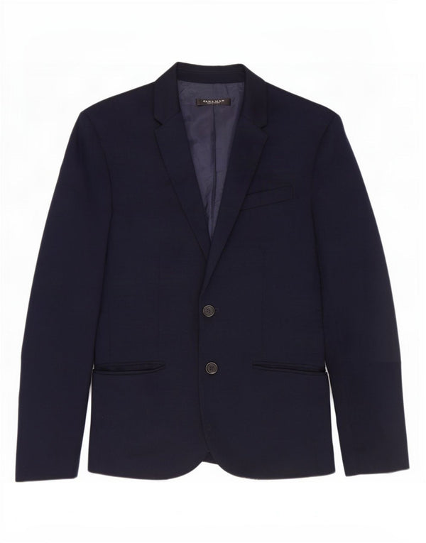 Zara Chaqueta Blazer De 2 Botones Para Hombre UK 36 Small Azul Marino