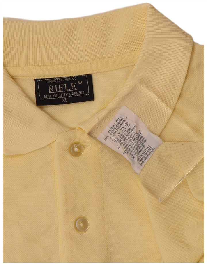 RIFLE Polo Hombre XL Algodón Amarillo